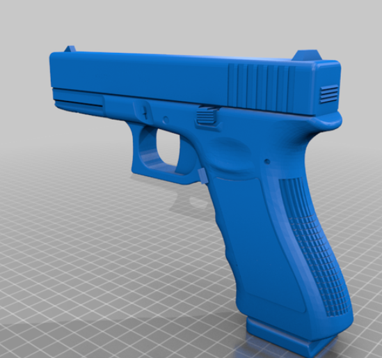 STL file EMG SAI BLU GLOCK 17 WE AIRSOFT GUN DISPLAY STAND 🔫・3D printer  model to download・Cults