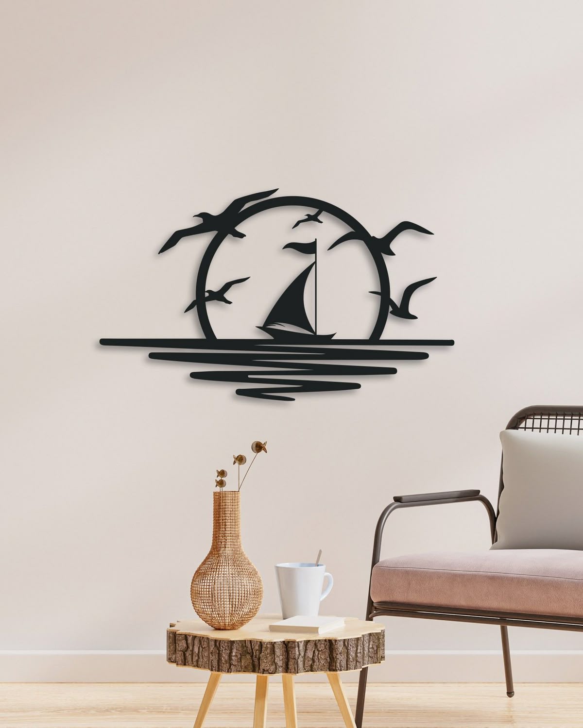 WallArt - Sea Ship Birds