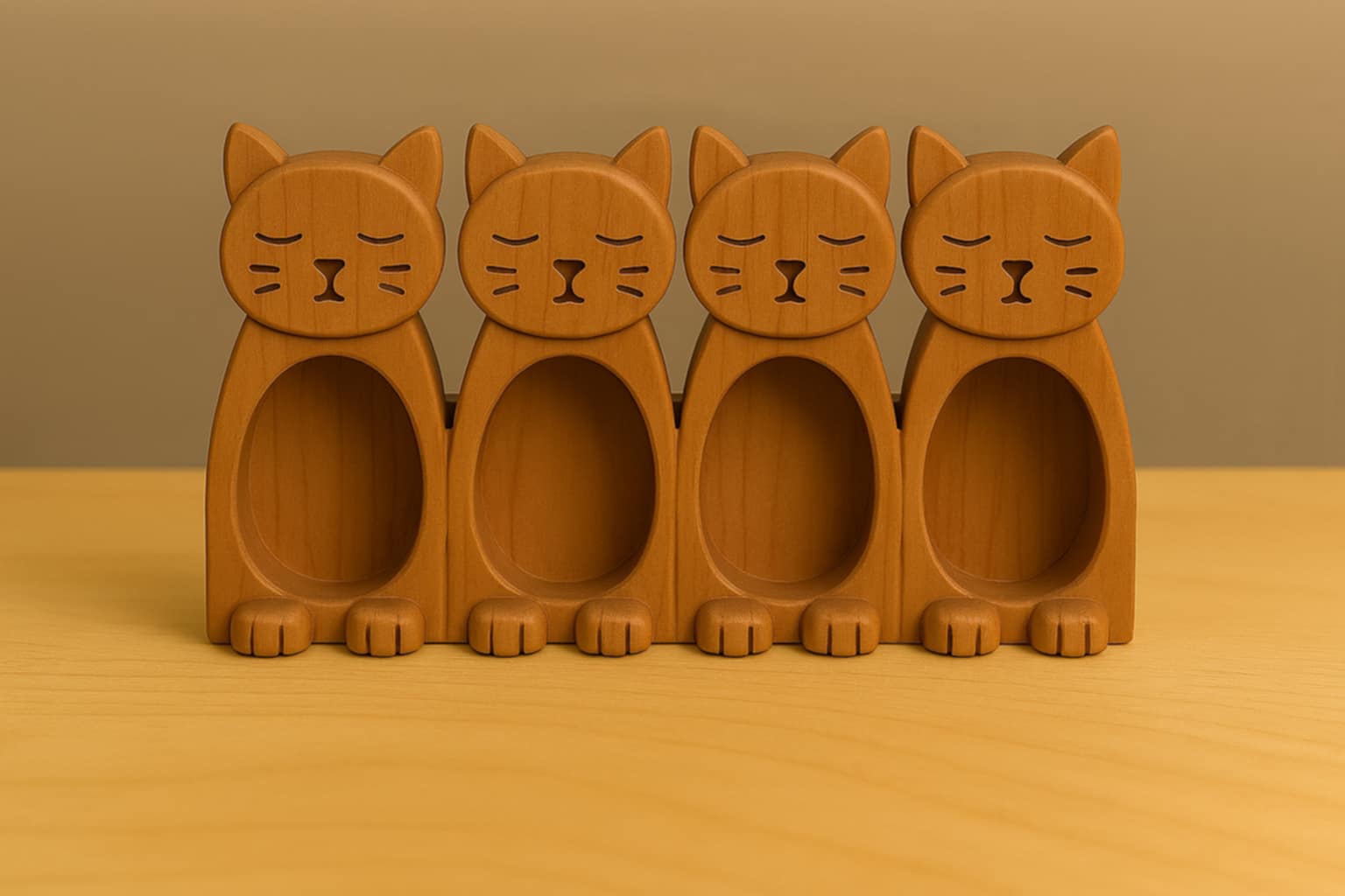 Kočičí vysoké mističky/Tall cat bowls