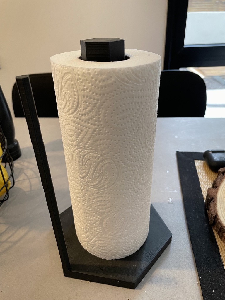 Simple, Modern, Hexagonal Paper Towel Stand