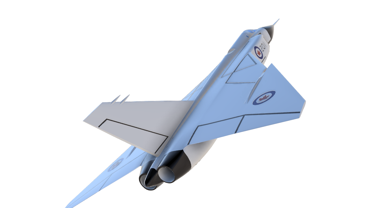 Miniatura 12 do modelo 3D CF-105 Avro Arrow