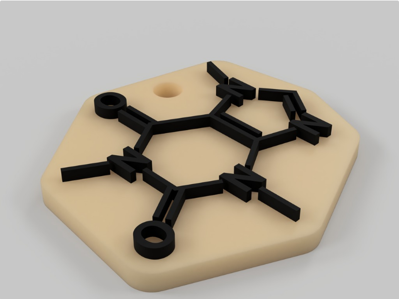 Caffeine keychain — thumbnail 2