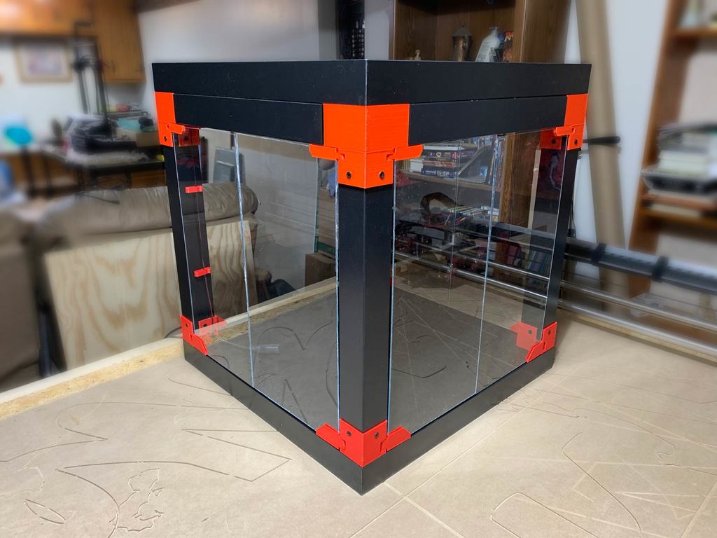 (V2) For BIQU B1 - DIY Enclosure - Remix of Prusa's V2 IKEA Lack Enclosure - with extra doors (opening on 3 sides)