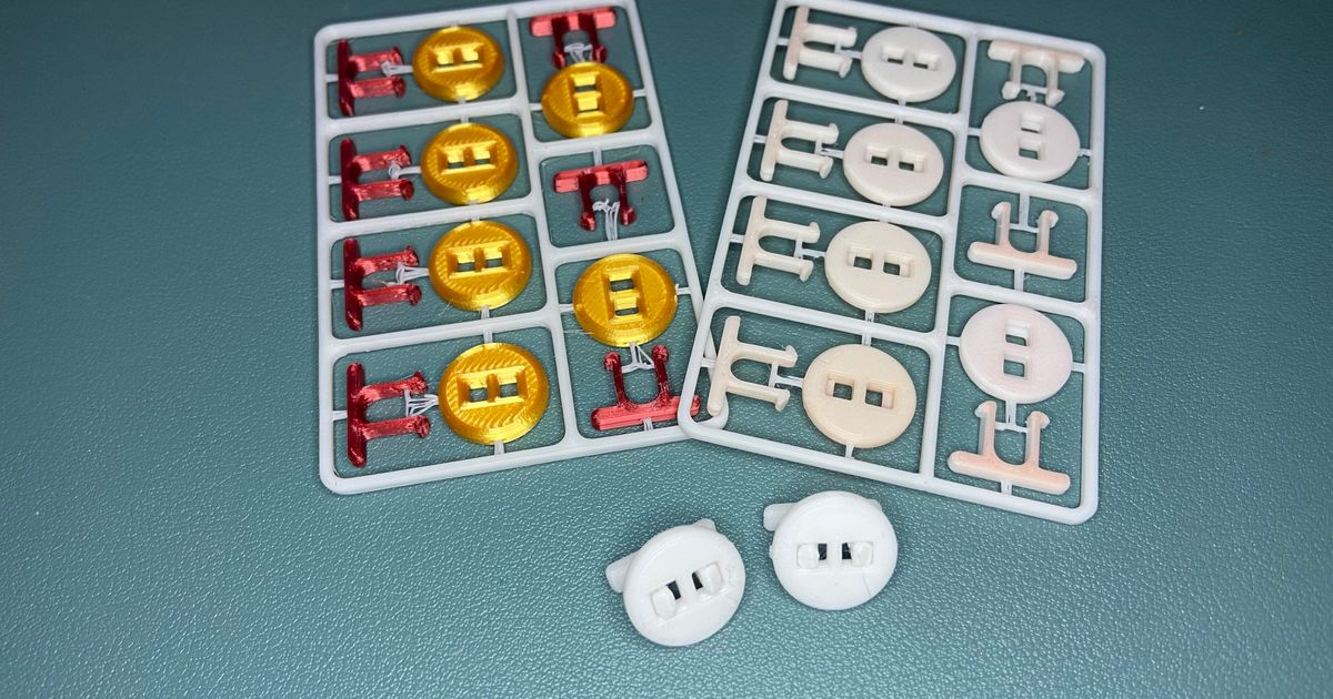 Emergency no-sew buttons by Pippa, Download free STL model