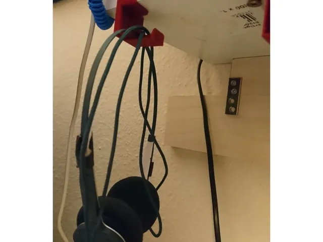 shelf hook for headphone or cables