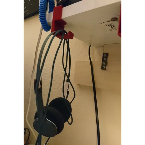 shelf hook for headphone or cables