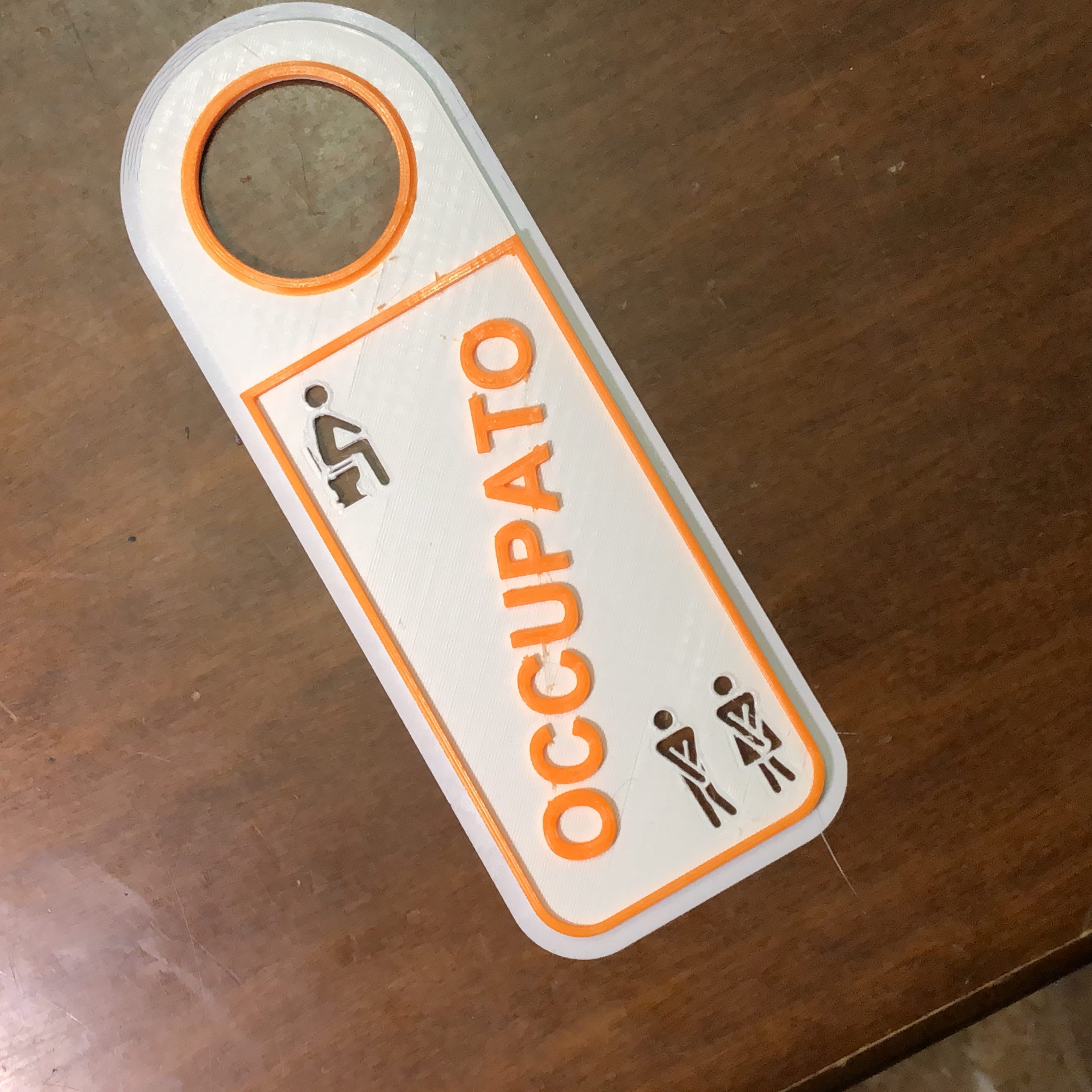 bathroom door sign by BeppeITA | Download free STL model | Printables.com