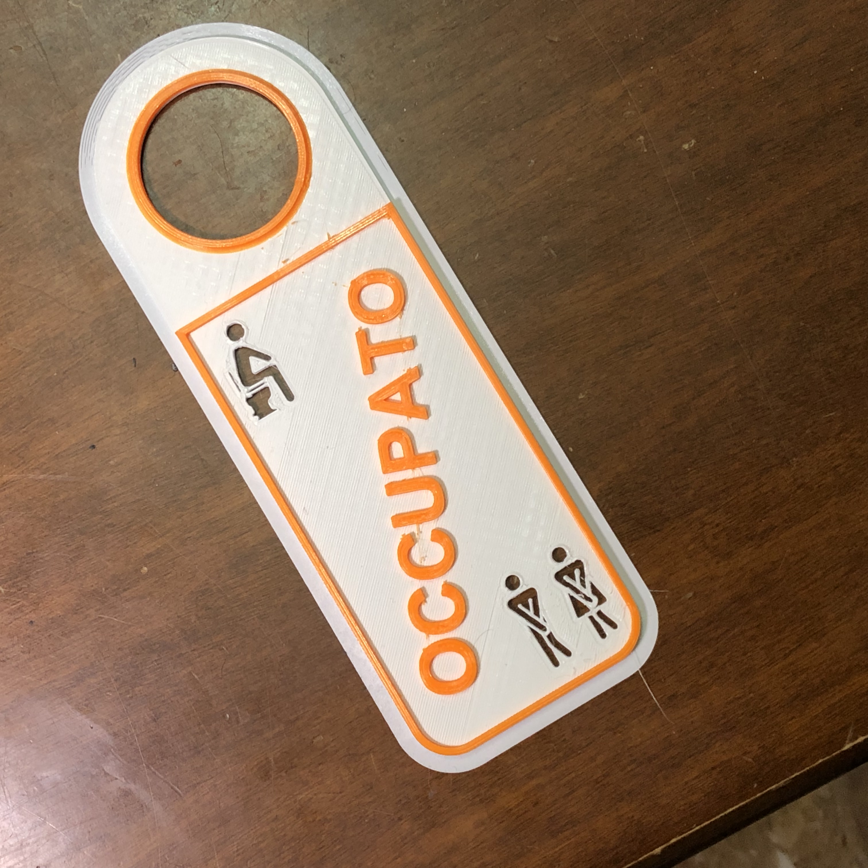 bathroom door sign by BeppeITA | Download free STL model | Printables.com