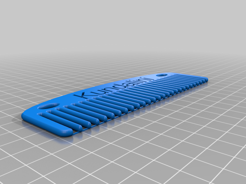 OpenSCAD Parametric Comb with Minkowski Rounded Teeth