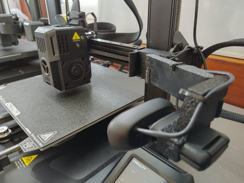 Modular webcam arm for clipping on Ender3 V3 KE