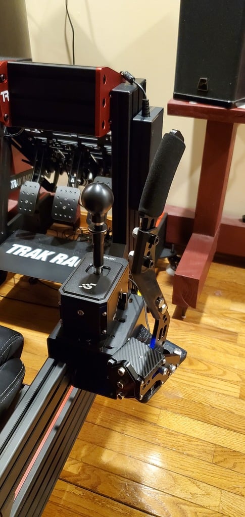 Sim Racing Handbrake Extension + Frame Mount
