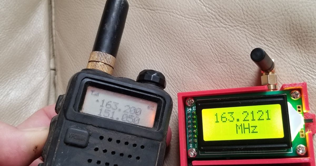 Banggood frequency sniffer case. 500mhz Frequency meter by Peterthinks