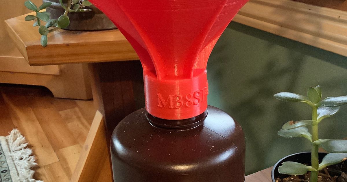 Resin bottle funnel by gumyr Download free STL model