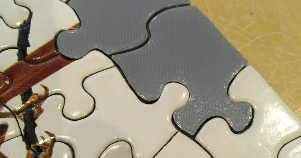 Missing Jigsaw Puzzle Pieces by D. Director Download free STL model