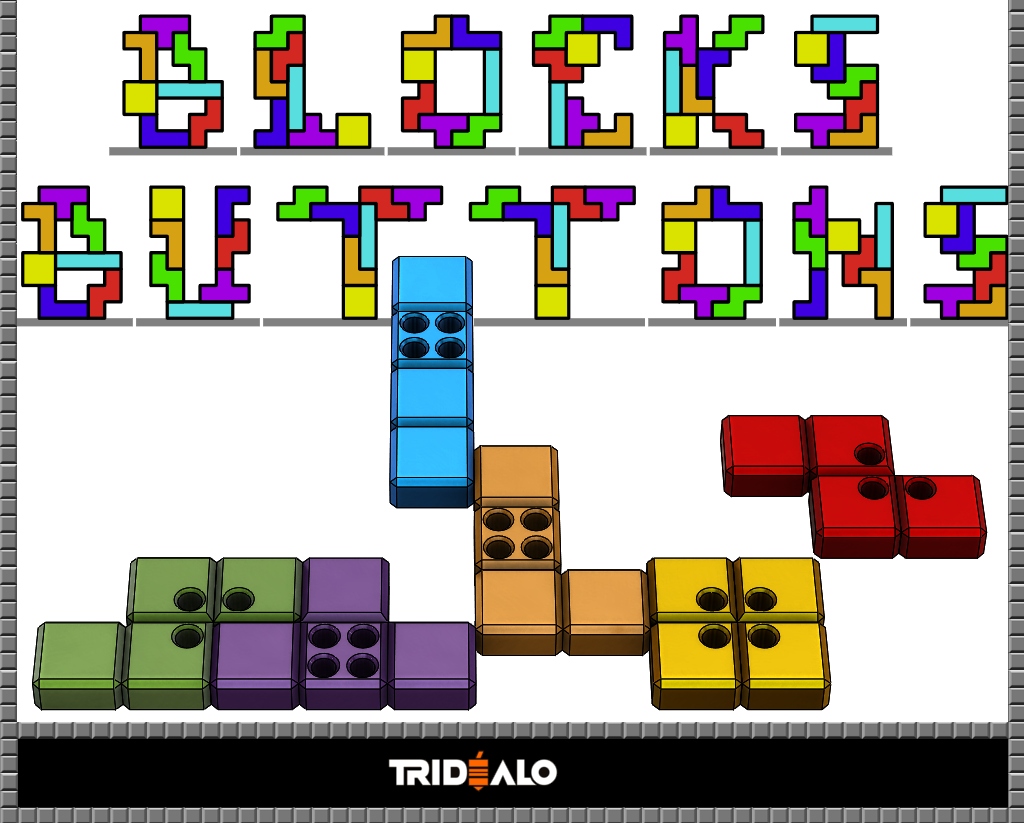 Tetris Blocks buttons
