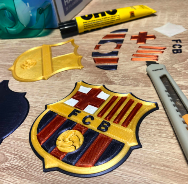 FC Barcelona Logo Emblem by Dany Sánchez | Download free STL model ...