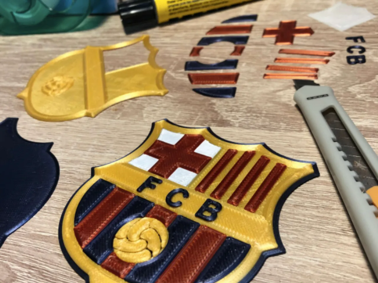 fc barcelona logo 3d 2022