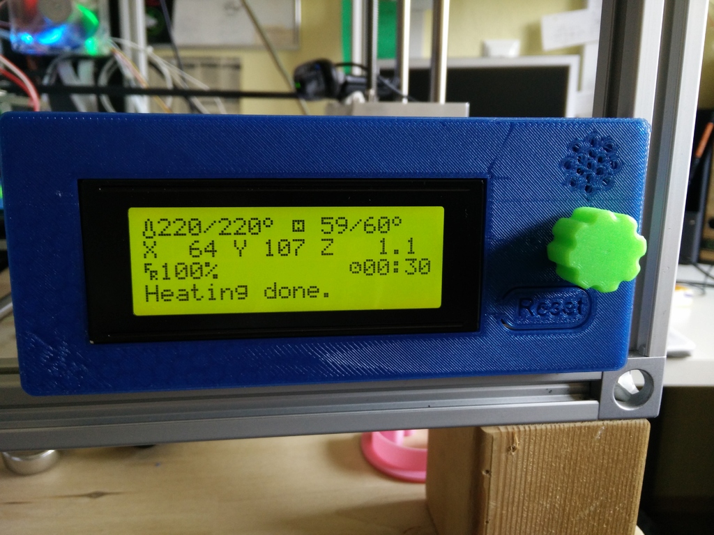 LCD Frontplate for RepRapDiscount Smart Controller