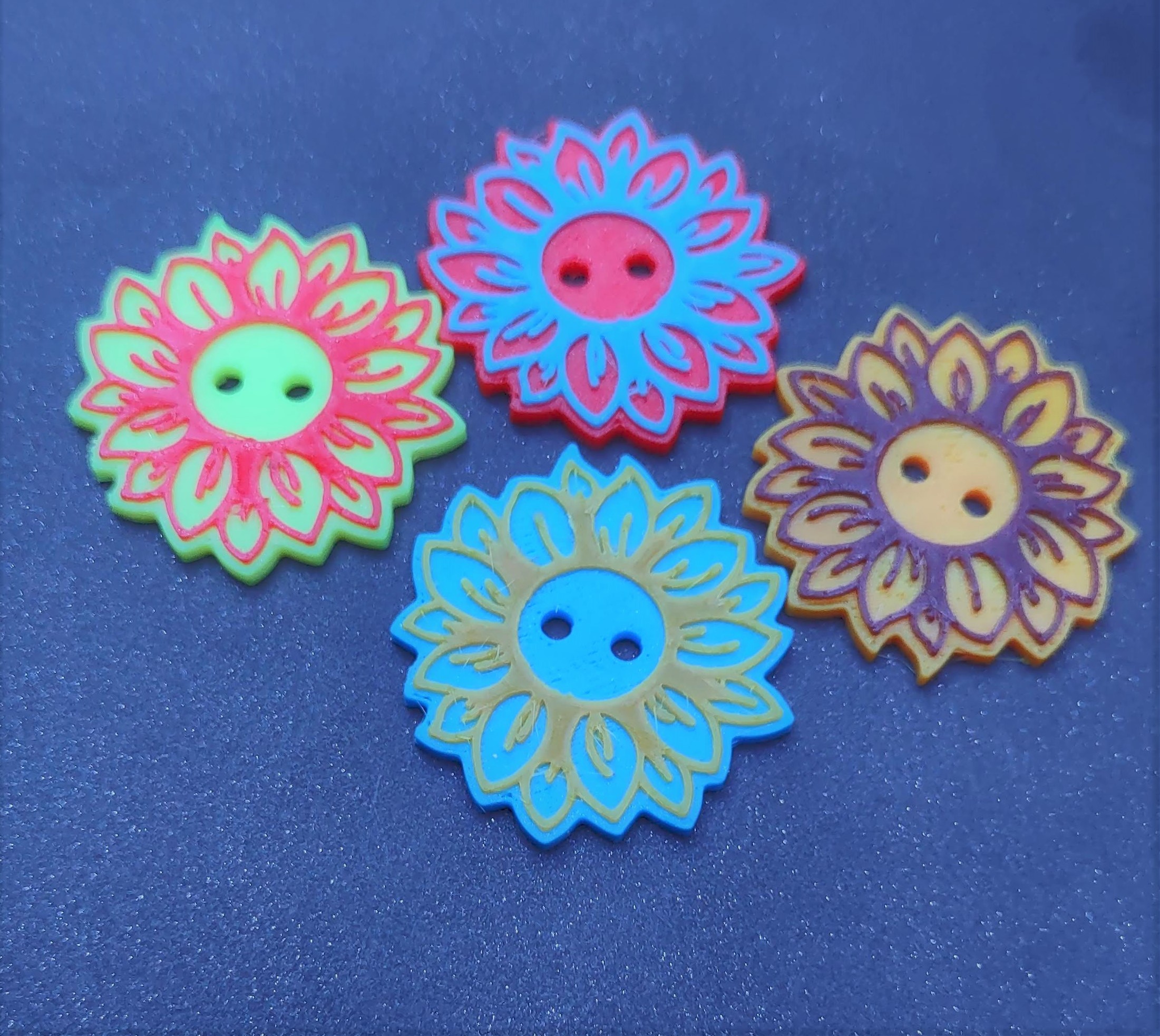 Flower button