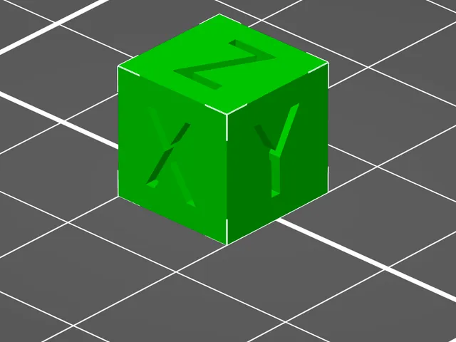 XYZ Calibration Cube 10x10x10mm
