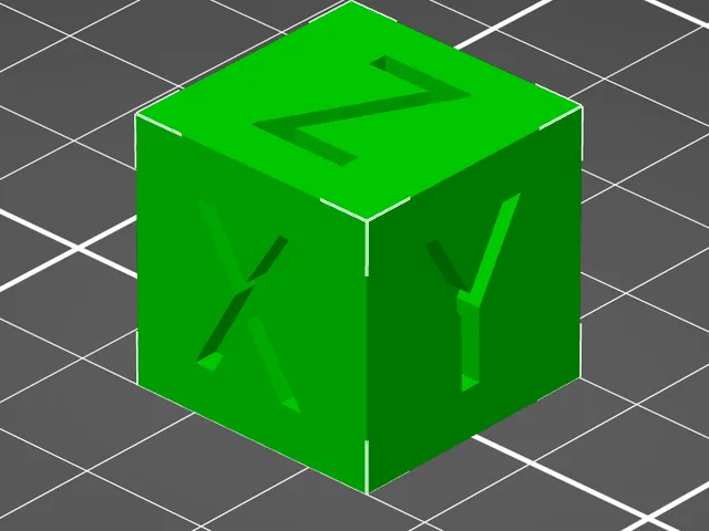 XYZ Calibration Cube 20x20x20mm