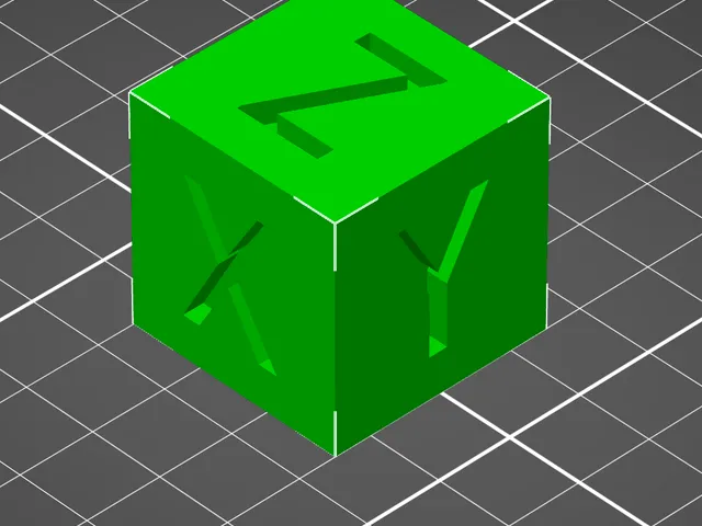 XYZ Calibration Cube 30x30x30mm