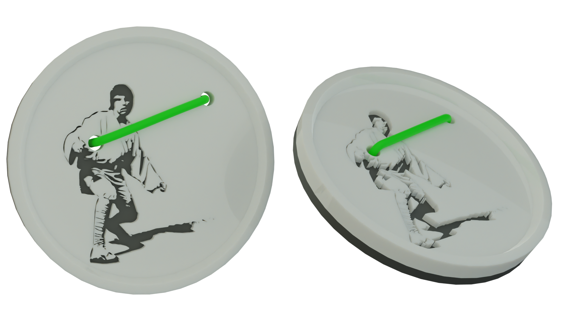 Luke Skywalker Button By Yaniv Download Free STL Model Printables