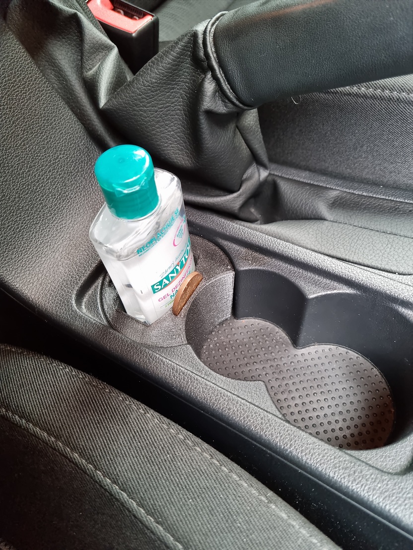 Držák dezinfekce do auta / Car holder for antiseptic gel