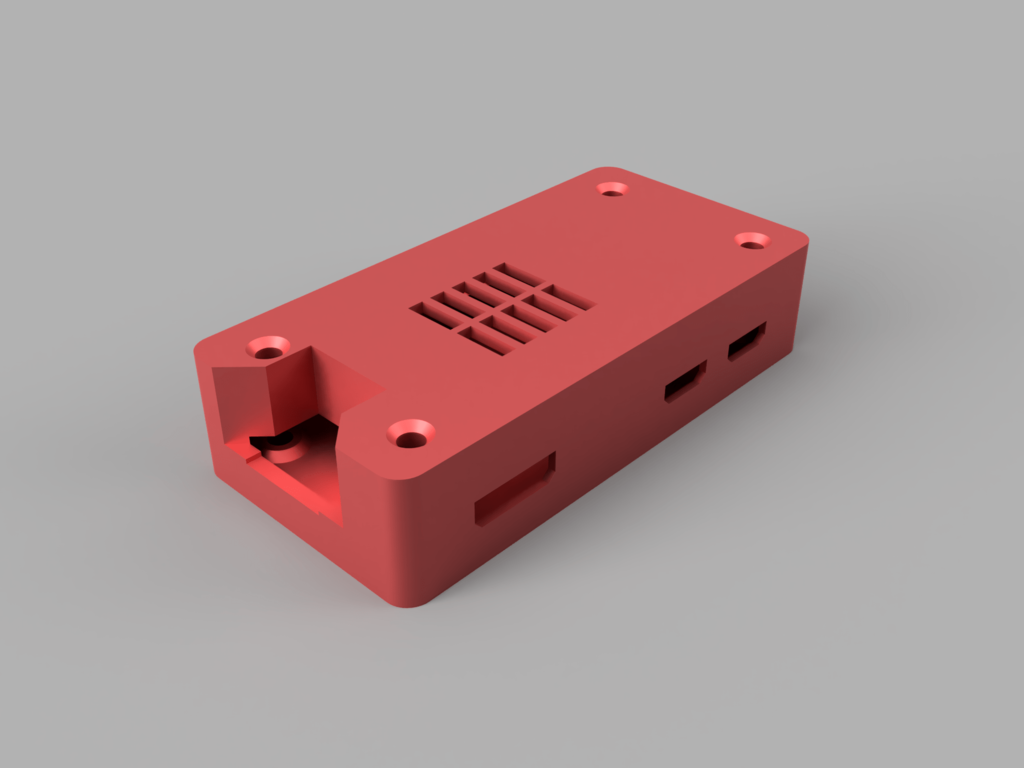 Raspberry pi zero/zero 2 case with space for 8mm heatsink