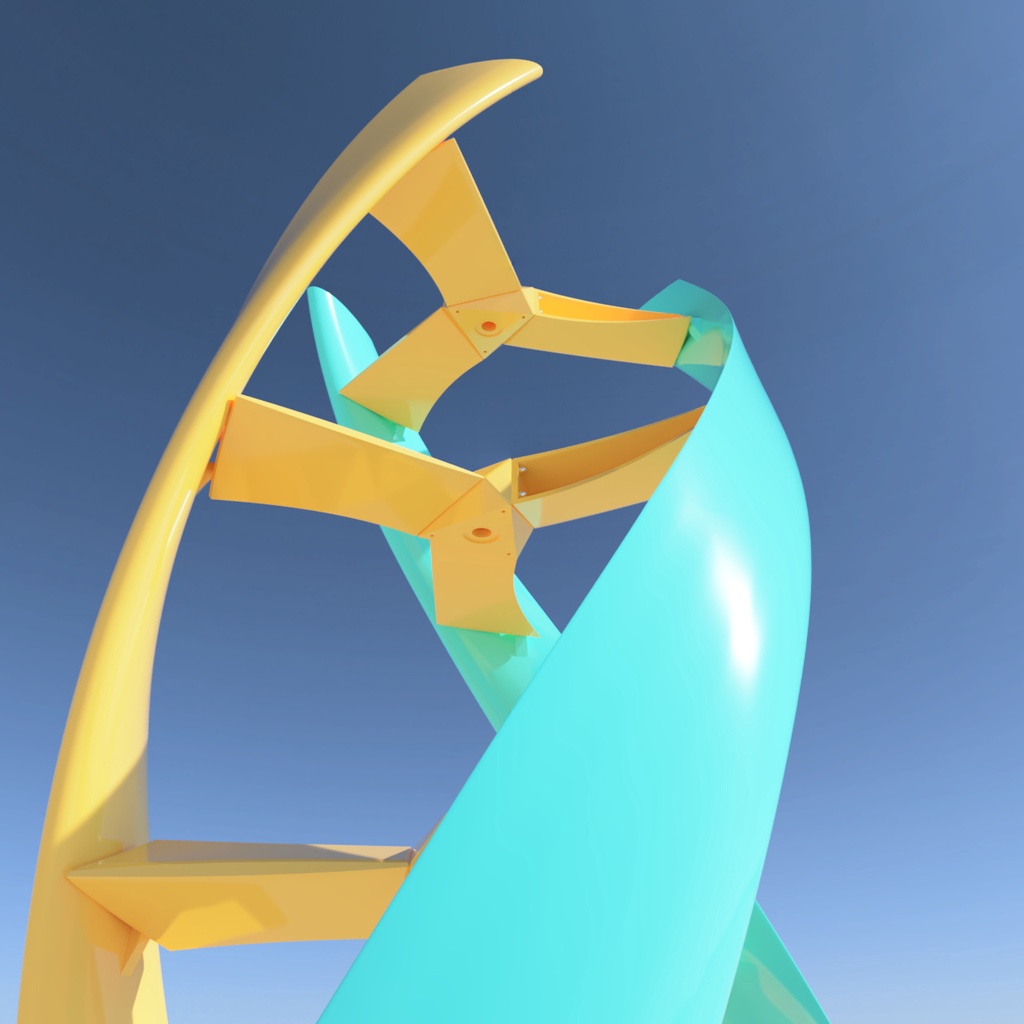 Project Aeolus Vertical Axis Wind Turbine V2 by Hashtag_Francis Download free STL model