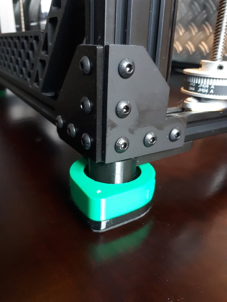 Hula Adapter zum Montieren an 20x20 Aluprofilen