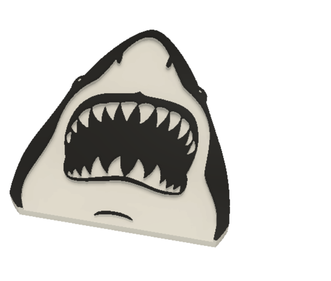 Jaws 30mm Button by Tom Anderson (The Real NEO) | Download free STL ...