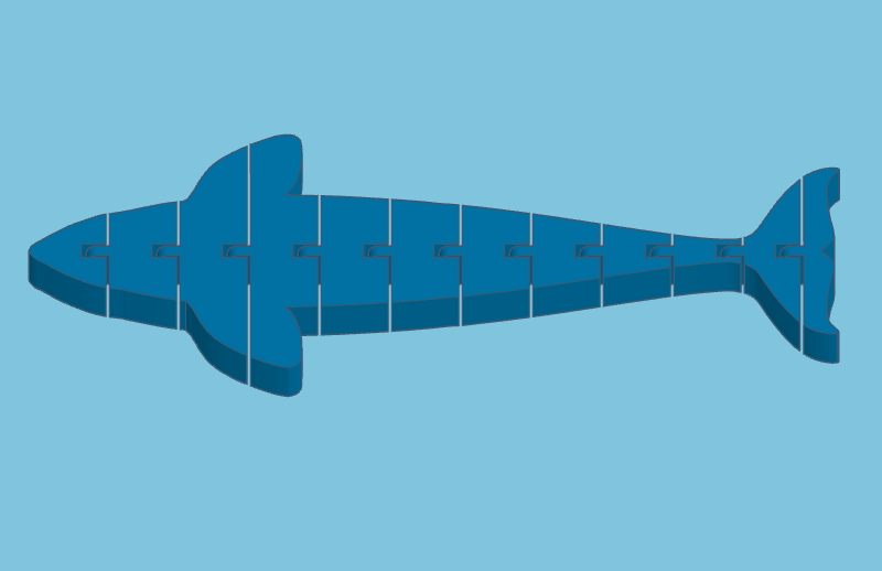 Articulated whale (top down)