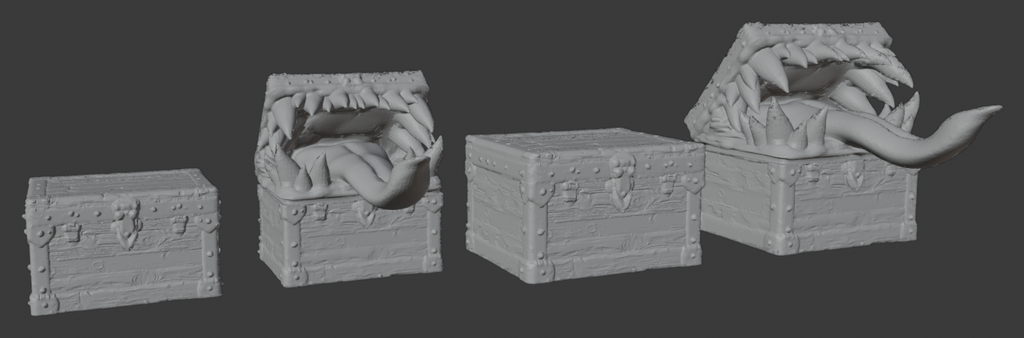 Simple Chest / Mimic (25mm/32mm) (DND / TTRPG)