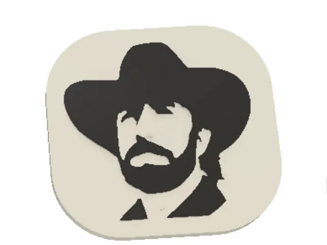 Chuck Norris Horse Blanket Button