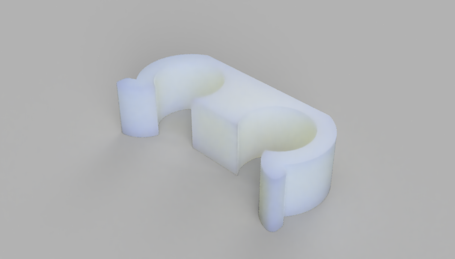 Cableclip Kabelclip z. B. 6mm Stromkabel mit Fusion360 Modell — thumbnail 2