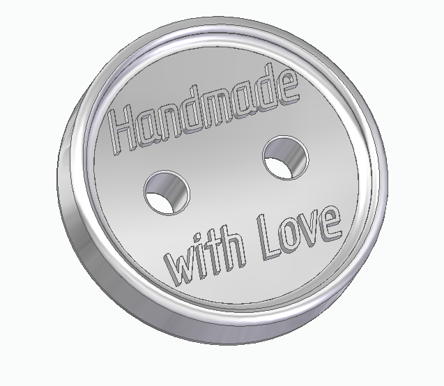 Button Handmade with Love