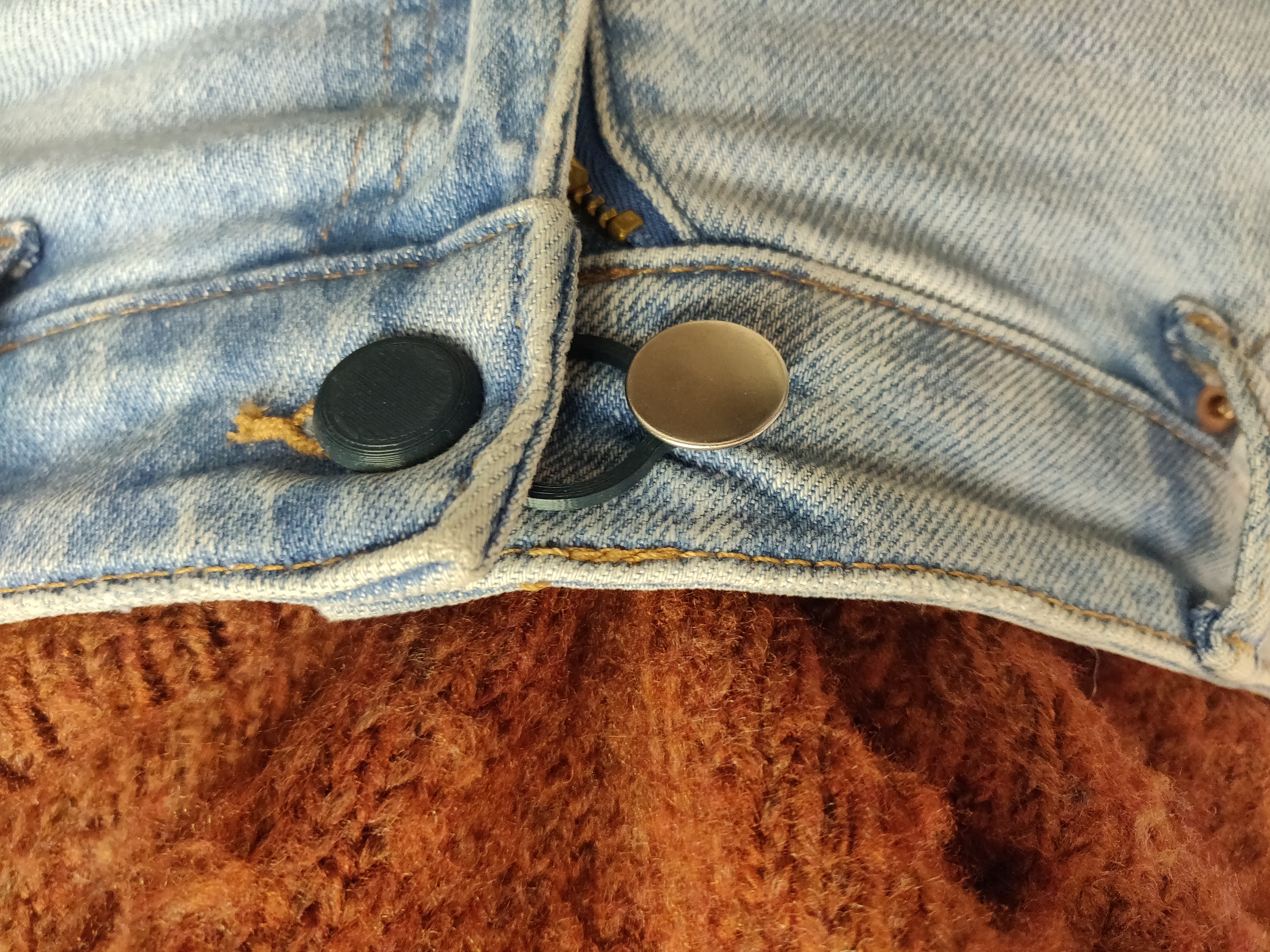 Extension Button for Pants by magikalea, Download free STL model