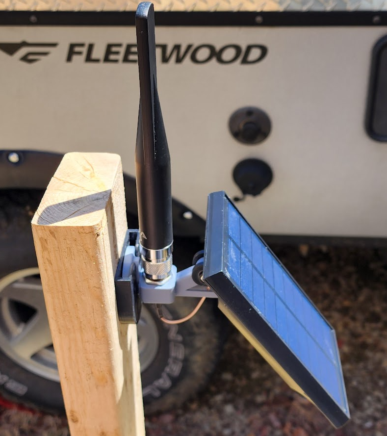 Minimalist N-Type Harbor Breeze Meshtastic Off-Grid Solar Node Bracket ...