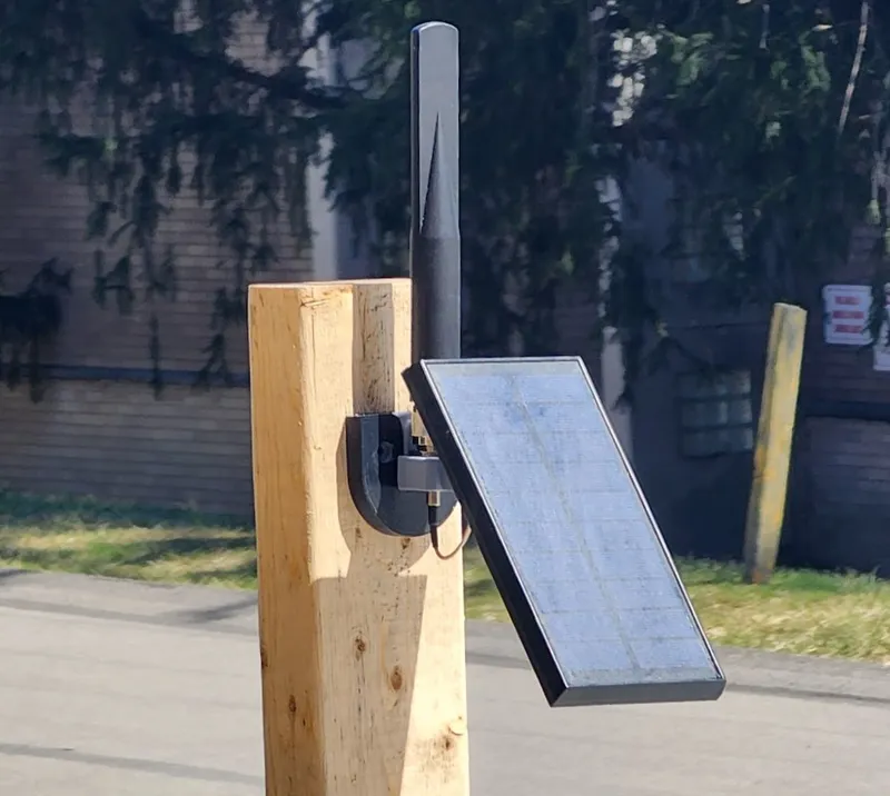 Minimalist N-Type Harbor Breeze Meshtastic Off-Grid Solar Node Bracket ...