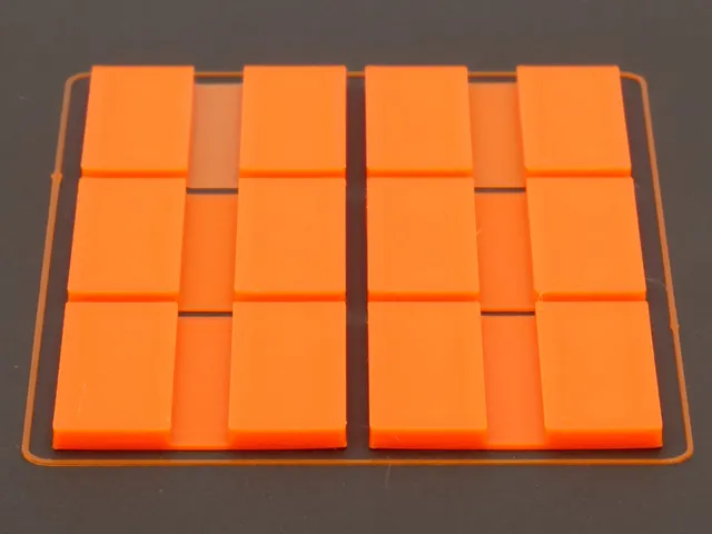 Living hinge calibration test piece