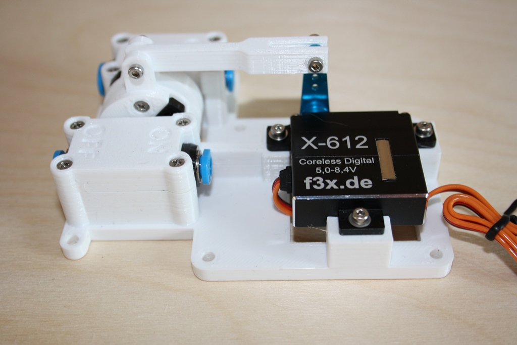 Servo-drive for two Festo ball-valves