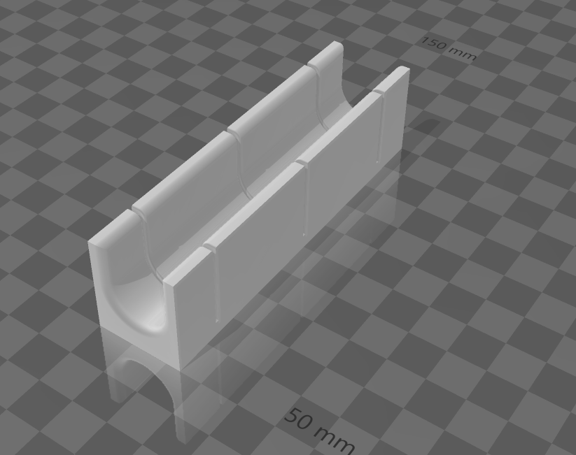 Simple acrylic/petg 16mm hard tubing saw guide