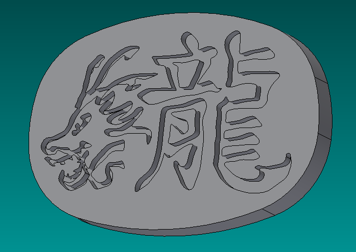 Chinese zodiac - dragon (button)