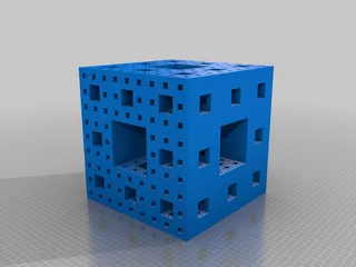 Menger sponge dice