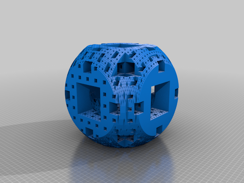 Miniatura 3 do modelo 3D Menger sponge dice