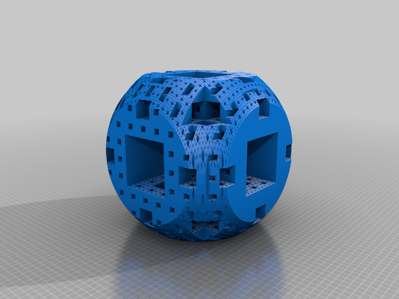Miniatura 2 do modelo 3D Menger sponge dice