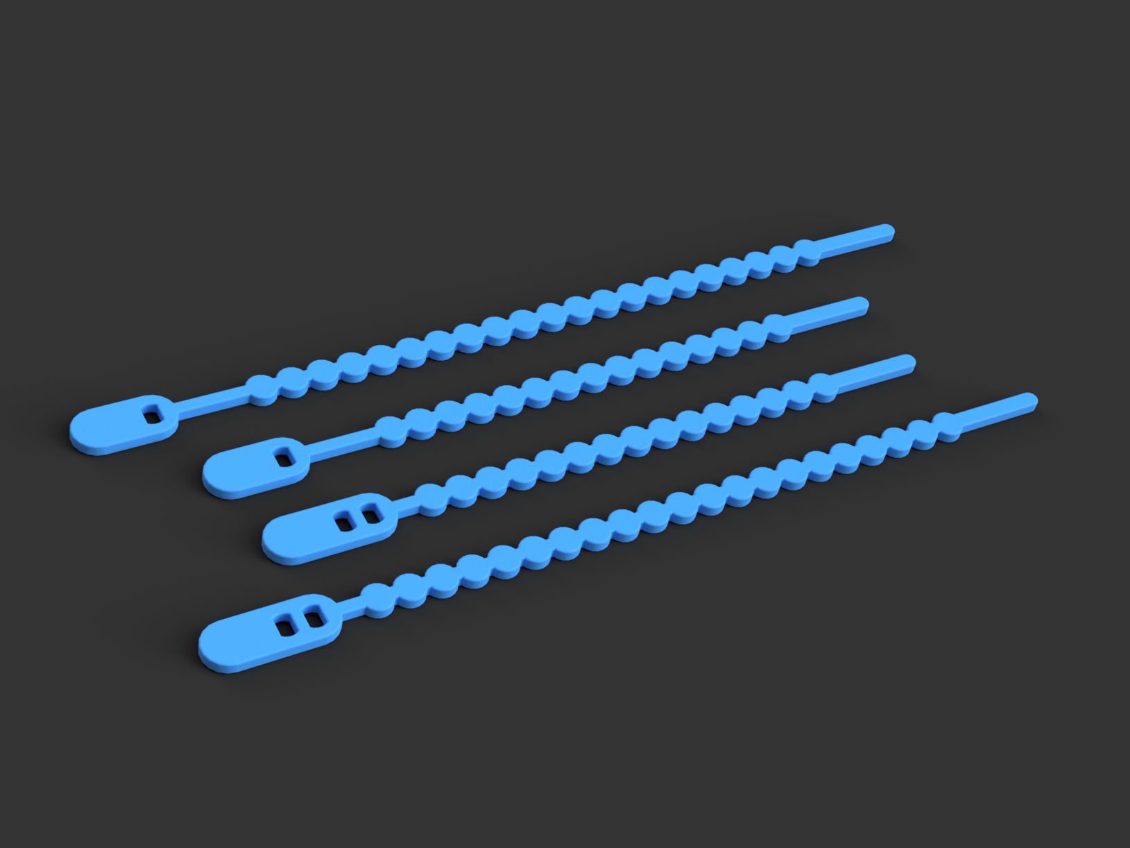 Miniatura 2 do modelo 3D TPU / Flex Cable Zip Tie