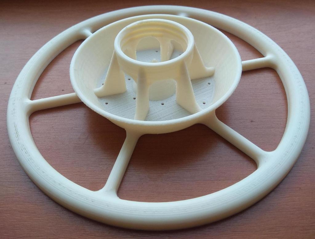 Bird feeder for 37mm milk bottle