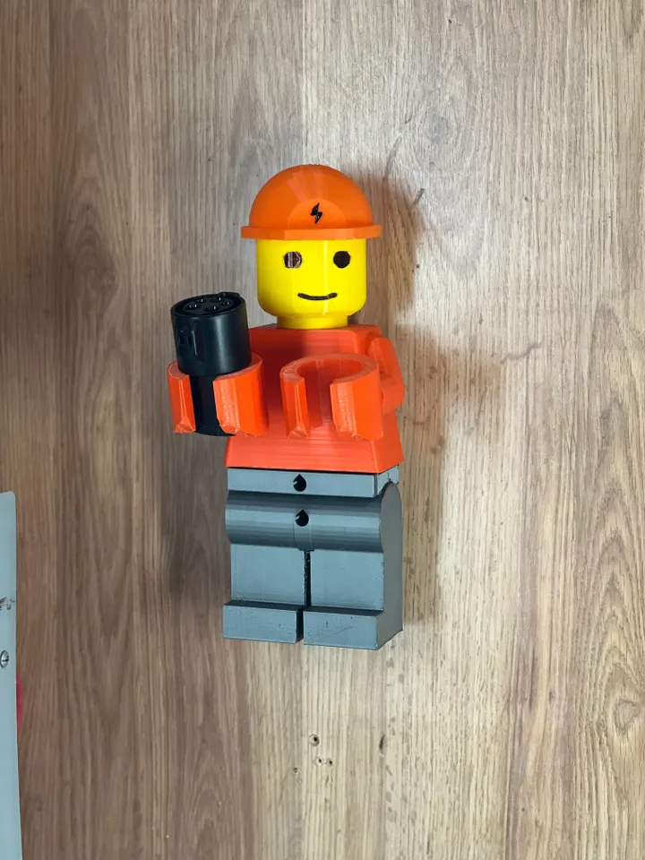 LEGO holder type EV charging by Archipel Download free STL